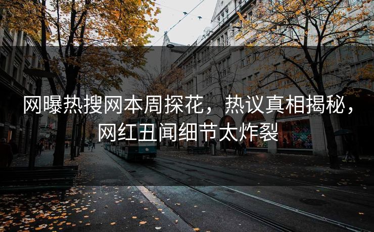 网曝热搜网本周探花，热议真相揭秘，网红丑闻细节太炸裂