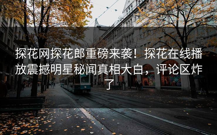探花网探花郎重磅来袭！探花在线播放震撼明星秘闻真相大白，评论区炸了