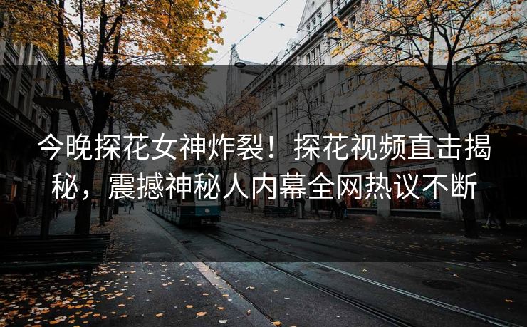 今晚探花女神炸裂！探花视频直击揭秘，震撼神秘人内幕全网热议不断